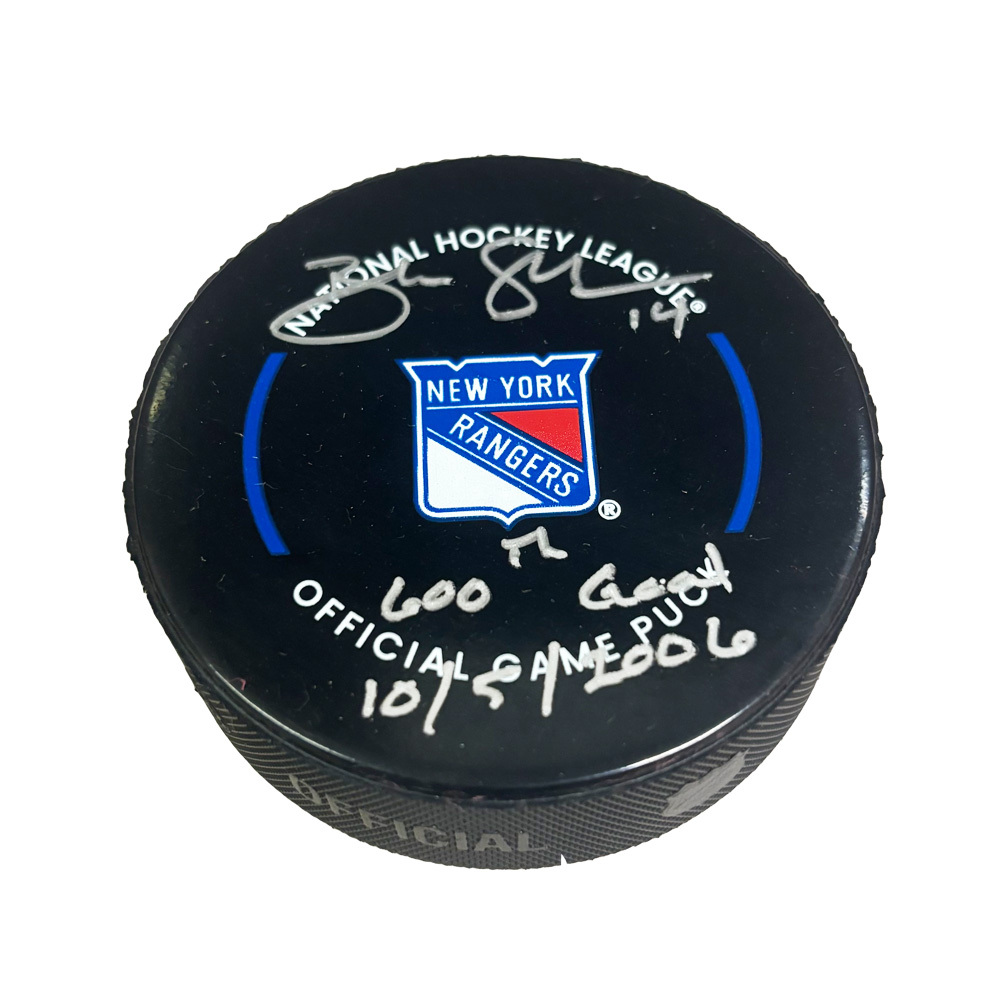 BRENDAN SHANAHAN Signed New York Rangers Official Game Puck - 