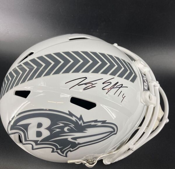 NFL - Ravens Kyle Hamilton Signed STS Replica Speed Helmet
