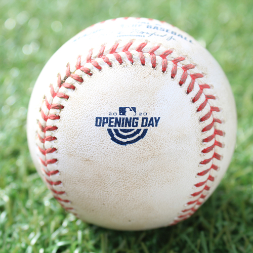 Game-Used Opening Day Baseball: Batter - McCann, Pitcher - Bubic (Debut), HBP, Top 4 (7/31/20 CWS @ KC)