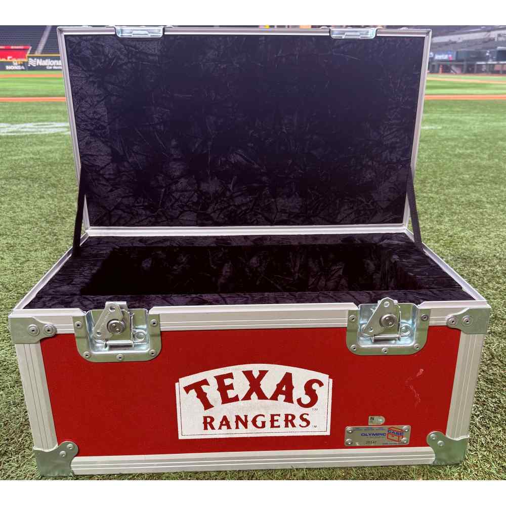 Texas Rangers Team-Issued Red Olympic Case (MLB AUTHENTICATED) | Texas ...