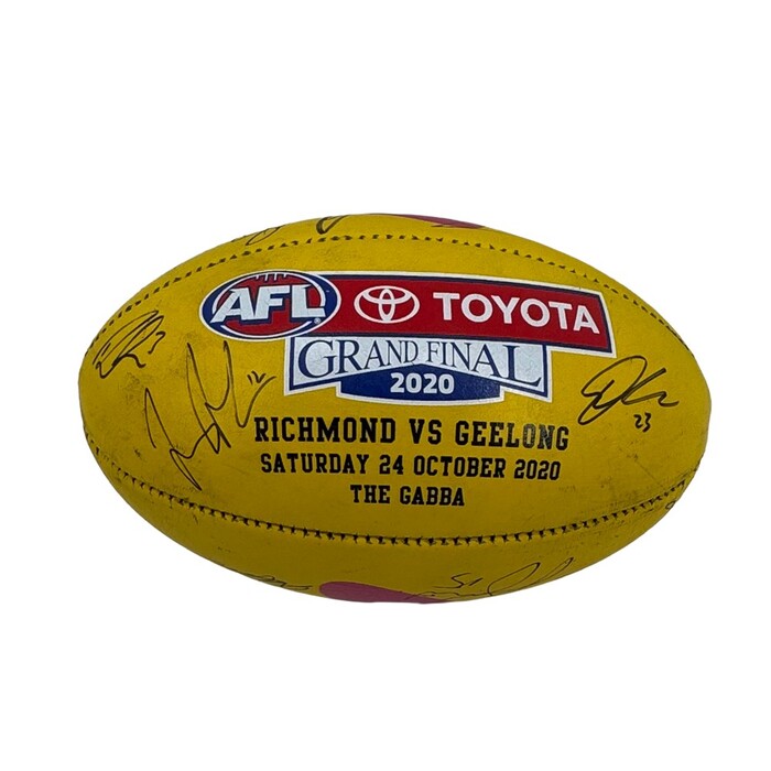 Photo of Richmond 2020 Premiers Team Signed Match-Used Ball