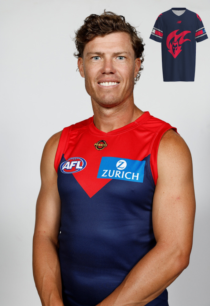 Melbourne Demons Gather Round Gridiron Top - Jake Melksham #18
