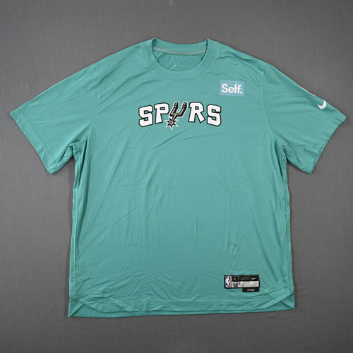 Image of Langford, Romeo - San Antonio Spurs - Game-Issued City Edition Short-Sleeved Shooting Shirt - 2022-23 NBA Season