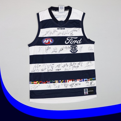 Photo of SIMPSON- 2025 Regional Round Guernsey signed by the 2026 AFL Team 