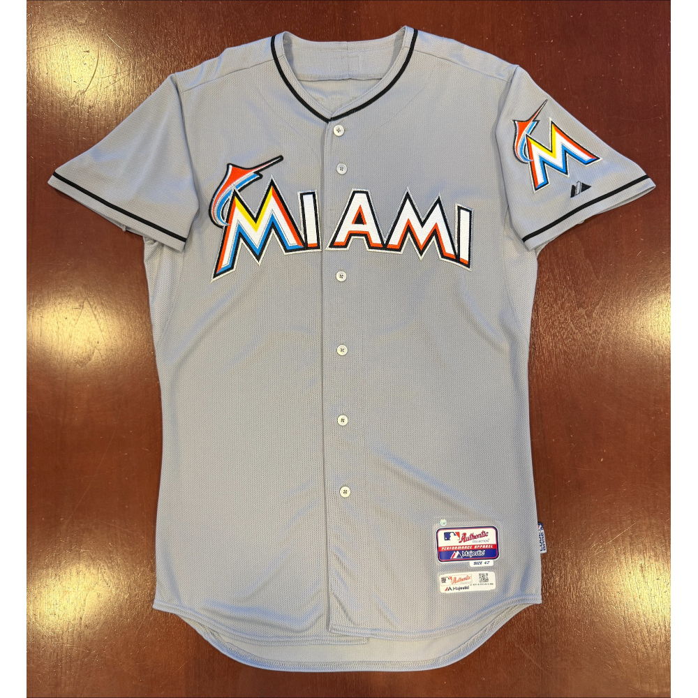 Ichiro Suzuki Game-Used Road Jersey from 2015 Season - Miami