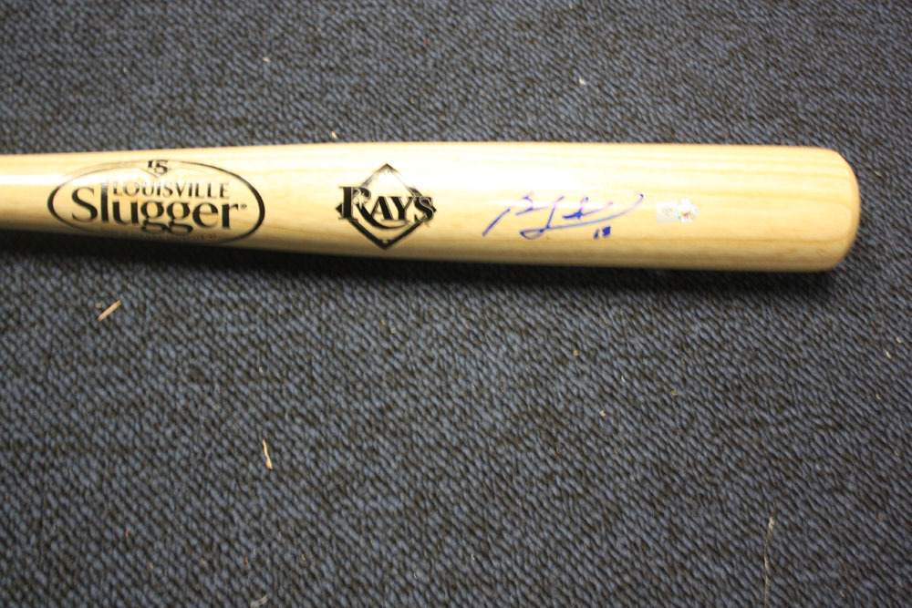Rays Charity Auction Ben Zobrist Autographed Bat MLB Auctions