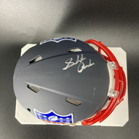 NFL - Seahawks Sundiata Anderson Signed Blue Shield Mini Helmet