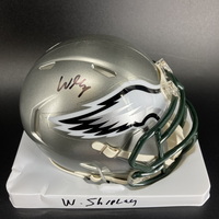 NFL - Eagles Will Shipley Signed Flash Mini Helmet