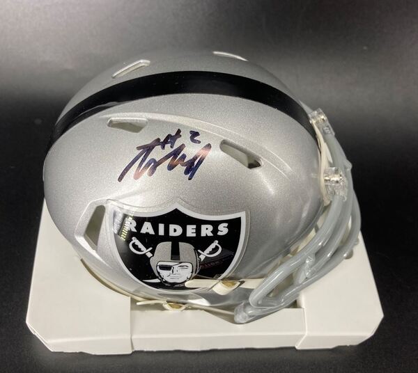 NFL - Raiders Ashton Jeanty Signed Mini Helmet