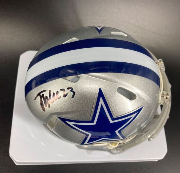 NFL - Cowboys Jaydon Blue Signed Mini Helmet