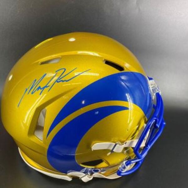 NFL - Rams Max Klare Signed Authentic Flash Speed Helmet