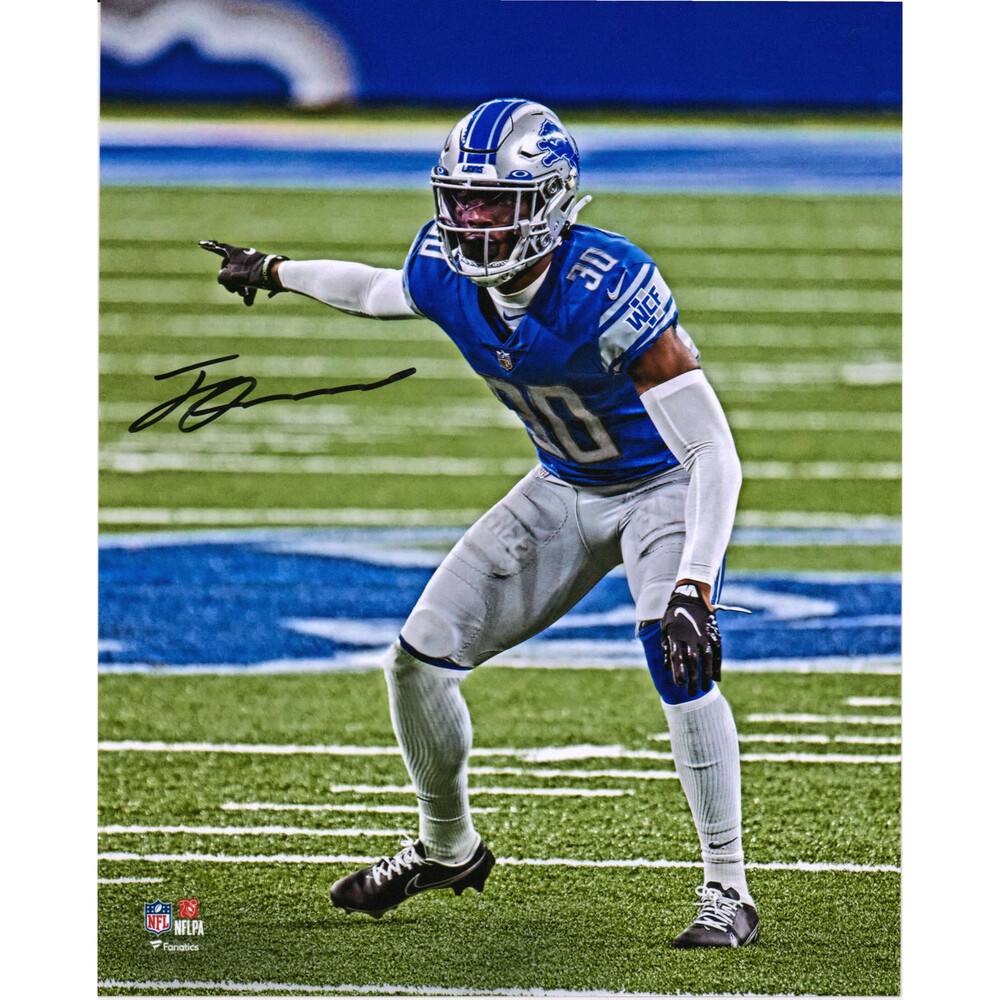 TEST: Jeff Okudah Detroit Lions Autographed 8