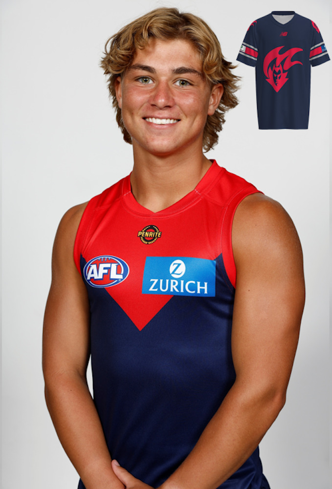 Melbourne Demons Gather Round Gridiron Top - Thomas Matthews #20