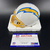 NFL - Chargers Isaiah Spiller signed Chargers Mini Helmet