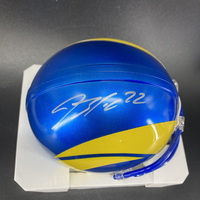 NFL - Rams Blake Corum Signed Mini Helmet
