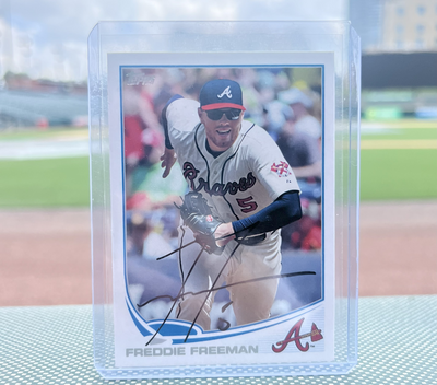 Freddie Freeman Autographed Baseball Card
