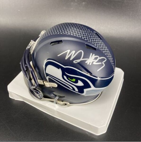 Seahawks - Michaael Jackson Signed Mini Helmet (Not Authenticated)