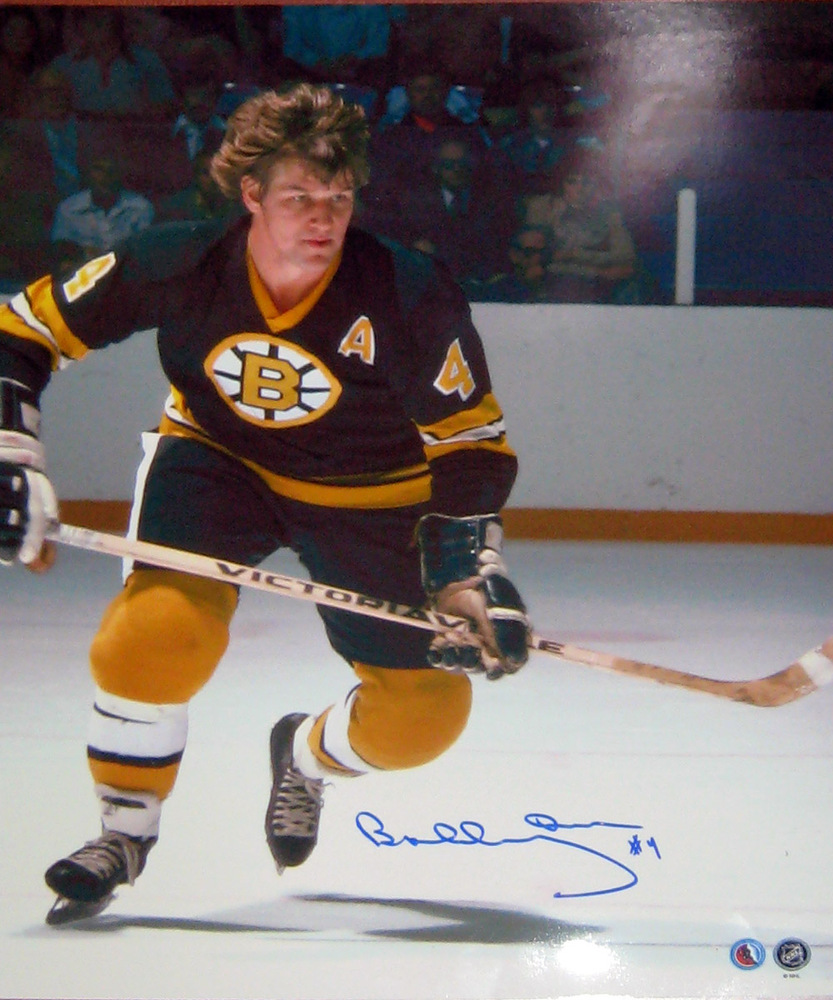 Bobby Orr - Signed 11x14 Bruins Action Dark Jersey