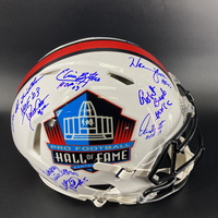 HOF - Multi Signed Authentic HOF Speed Helmet Signed by over 12 players ...