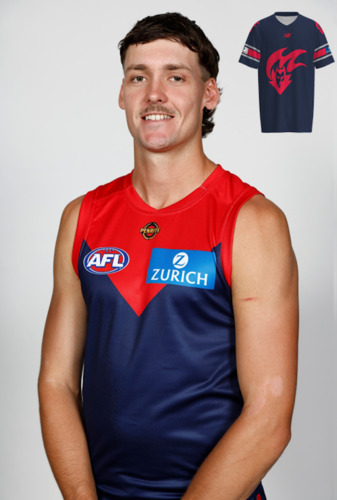 Photo of Melbourne Demons Gather Round Gridiron Top - Blake Howes #22
