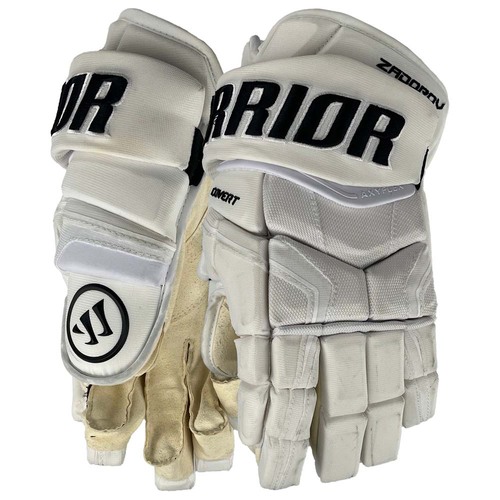 Photo of Game-Used 2026 Stadium Series Warrior Hockey Gloves - Nikita Zadorov(1 of 2)