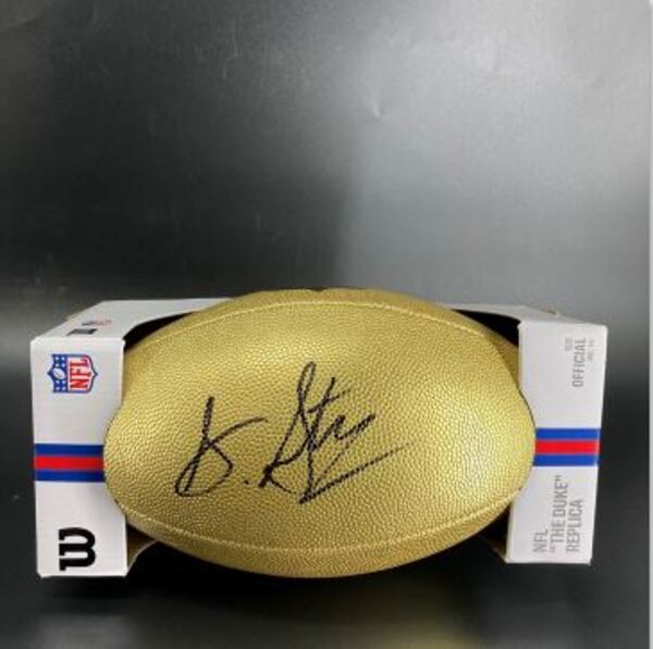NFL - Commanders Sonny Styles Signed Gold Composite Football