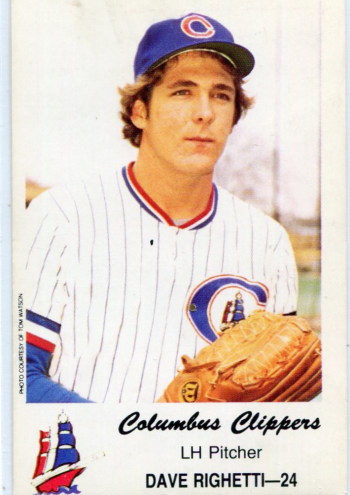 1980 Columbus Clippers Police #24 Dave Righetti