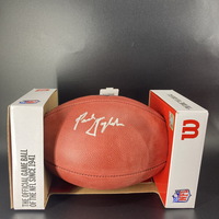 HOF - Former Commissioner Paul Tagliabue Signed Authentic Football