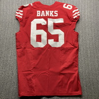 STS - 49ers Aaron Banks Game Used Jersey (11/17/24) Size 48