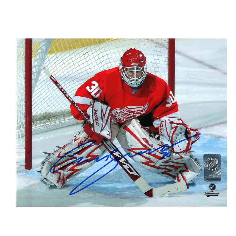 CHRIS OSGOOD Signed Detroit Red Wings 8 X 10 Photo - 70379