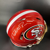 NFL - 49ers Ty Davis-Price Signed Authentic Flash Speed Helmet