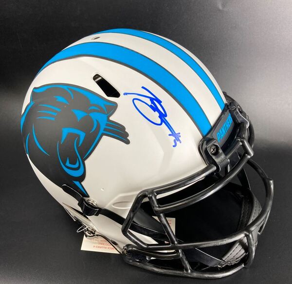 NFL - Panthers Bryce Young signed authentic lunar eclipse helmet