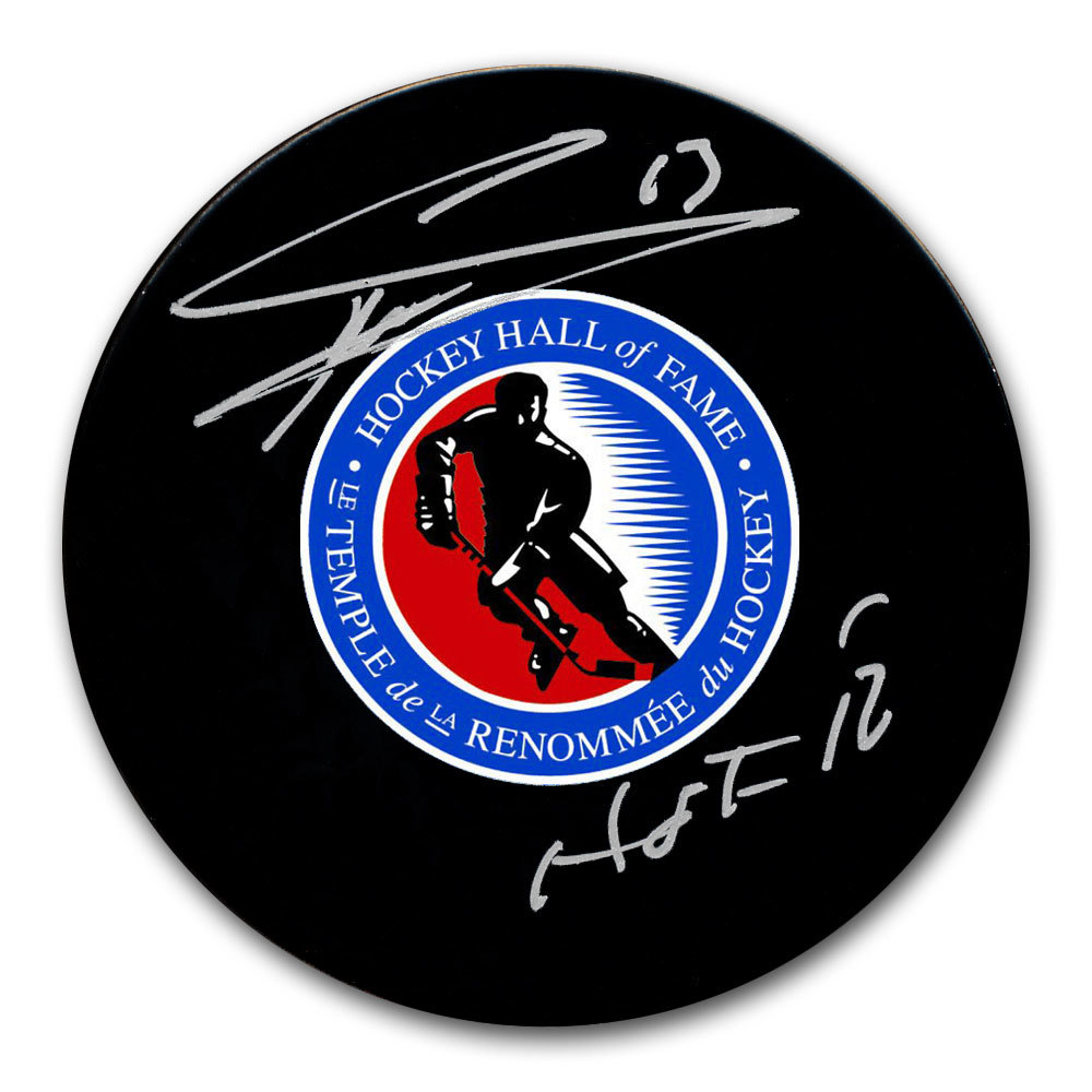 Mats Sundin Hockey Hall of Fame HOF Autographed Puck NHL Auctions