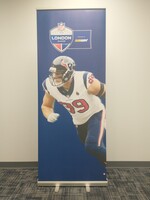 NFL - Texans JJ Watt 2019 London Games Used Banner