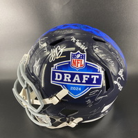 NFL - Multi Signed 2024 NFL Draft Replica Speed Helmet Signed by Spencer...