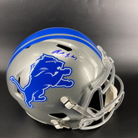 Red Cross - Lions Amon-Ra St. Brown Signed Replica Speed Helmet