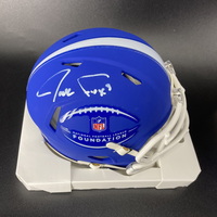 NFL - Lions Jack Fox Signed Mini Helmet with NFL Foundation Logo