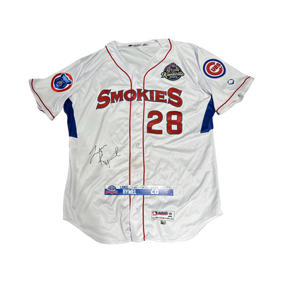 Manager Lance Rymel Game Worn Covenant Health Park Opening Day Jersey and Locker Tag #28 Size XL