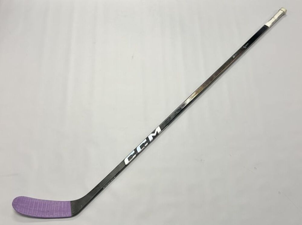 Alex Tuch 2025 Buffalo Sabres Hockey Fights Cancer Night Warm Up Used Stick