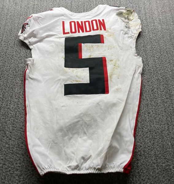 Berlin Game - Falcons Drake London Game Worn Jersey (11/09/2025) Size 38...