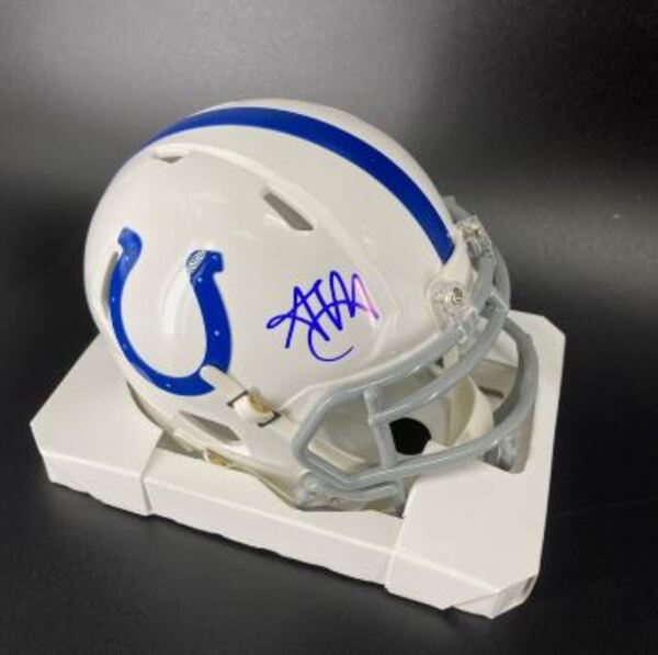 NFL - Colts Adonai Mitchell Signed Mini Helmet