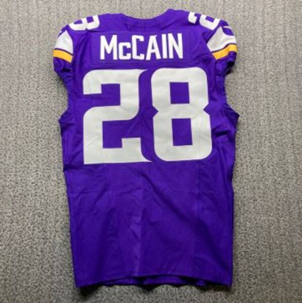 London Games - Vikings Bobby McCain Game Used Jersey (10/6/2024) Size 40...