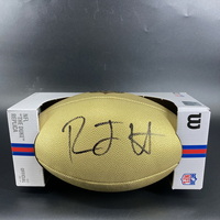 NFL - Broncos RJ Harvey Signed Gold Composite Football