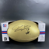 NFL - Broncos Pat Bryant Signed Gold Composite Football