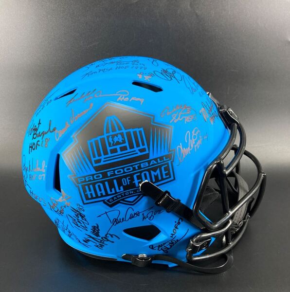 HOF - Multi Signed Replica Rave Speed Helmet Signed by Eric Allen, Isaac...