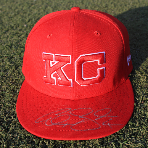 Autographed/Game-Used Monarchs Cap: Alex Gordon #4 (STL @ KC 9/22/20)