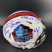 HOF - Multi Signed Authentic HOF Speed Helmet Signed by over 12 players ...