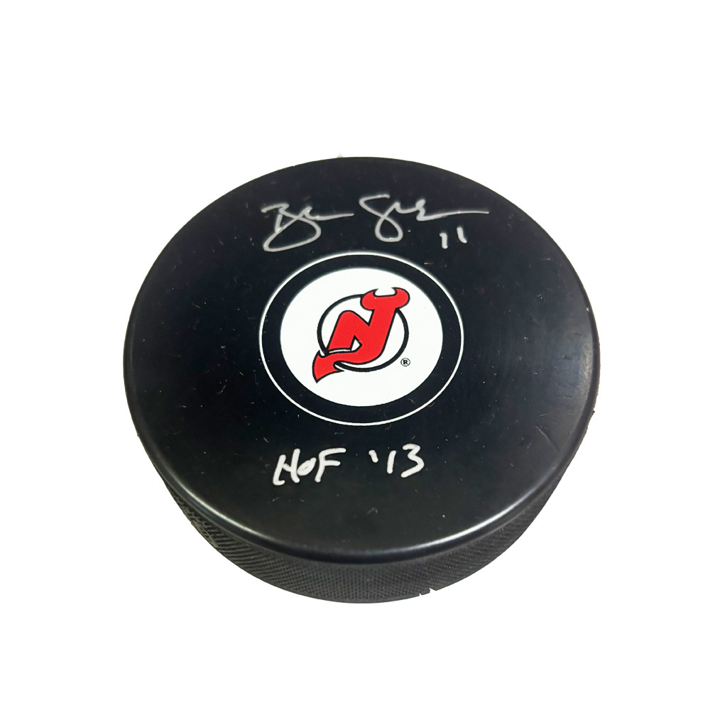 BRENDAN SHANAHAN Signed New Jersey Devils Puck - HOF'13