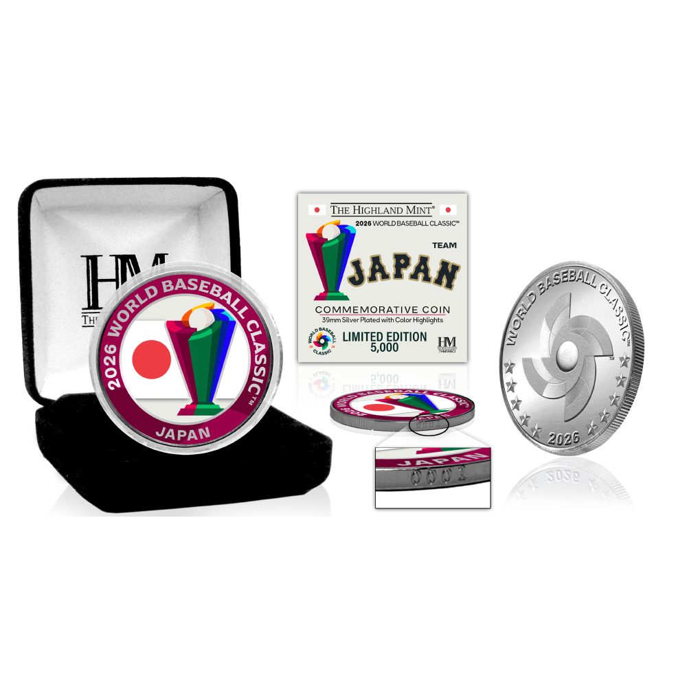 Japan World Baseball Classic 2026 Silver Plated Coin LE #1 | MLB
