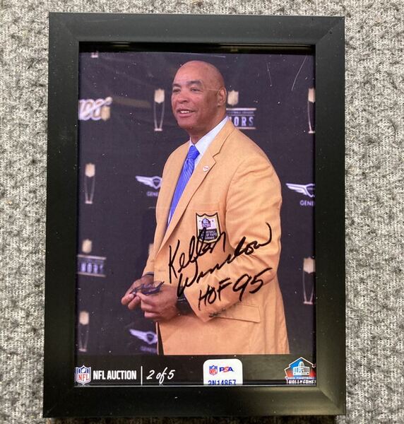 HOF - Chargers Kellen Winslow NFL Auction Exclusive Signed 5x7 Photo Ind...